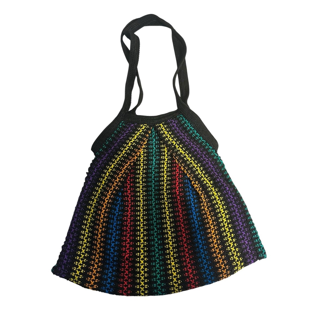 Vintage Urban Outfitters Crocheted Rainbow‎ Hobo Bag - Picture 4 of 5